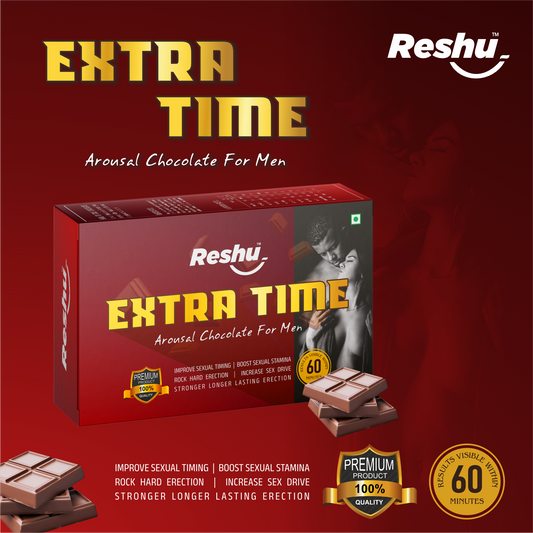 Reshu Extra Time Dark Chocolate (3 pcs) – Boost Stamina & Intimacy for Men