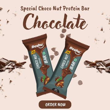 Reshu Choco Nut Protein Bar (4 * 50g) | 20% Protein Energy Bar
